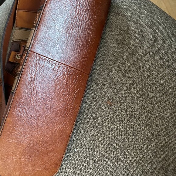 Etienne Aigner patchwork horsebit accent leather bag - Picture 4 of 9